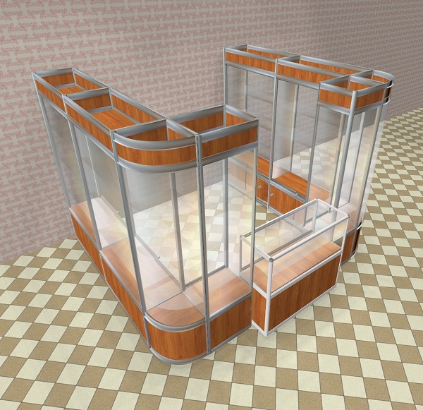 Изготовление торгового оборудования из алюминия (фото)