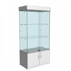 Витрина ЛДВ-8 *1000  х 500 х h 2000 мм   зеркало