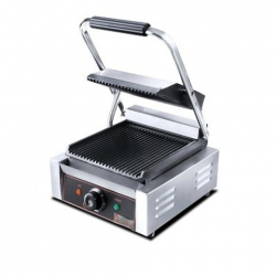 Гриль контактный GoTech HEG-811 (305х400х210мм,1,8кВт,220В,50Гц,14 кг) 2 рифл размер 223х230 мм