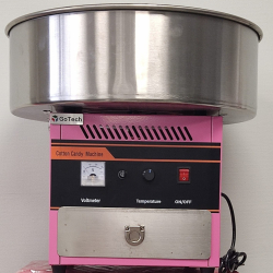 Аппарат сахарной ваты GoTech HEC-03 (500х500х520мм, 0,9 кВт, 220-240В, 50-60 Гц) розовый