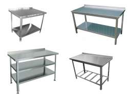 Столы производственные из нержавеющей стали на уголке